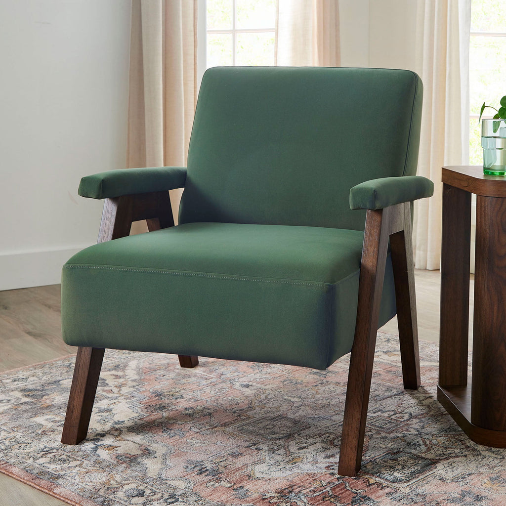  Ezra Accent Chair, Olive Green