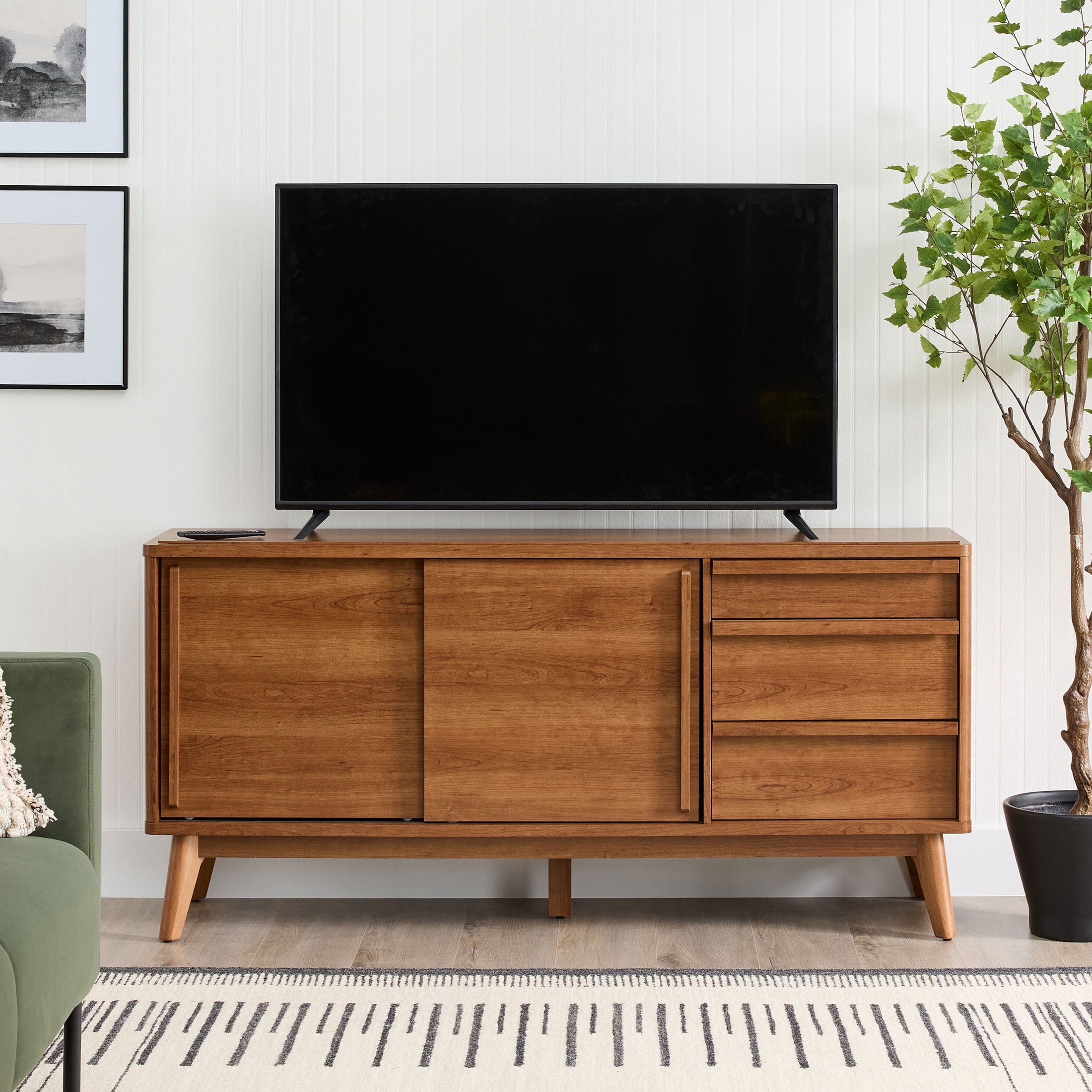  Greyson TV Stand for TVs up to 70�, Acorn Finish