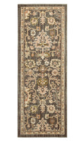 Homora™ and Garden Modern Oushak Low Pile Stain and Fade Resistant Indoor Green Area Rug, 7'10" x 10'