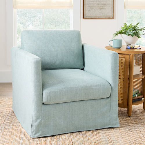  Waylen Swivel Accent Chair, River Green