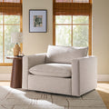 Homora™ Weston Cloud Swivel Accent Chair, White