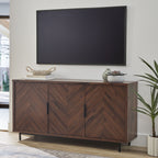  Wyatt Geo TV Stand for TVs up to 70",  Walnut Finish