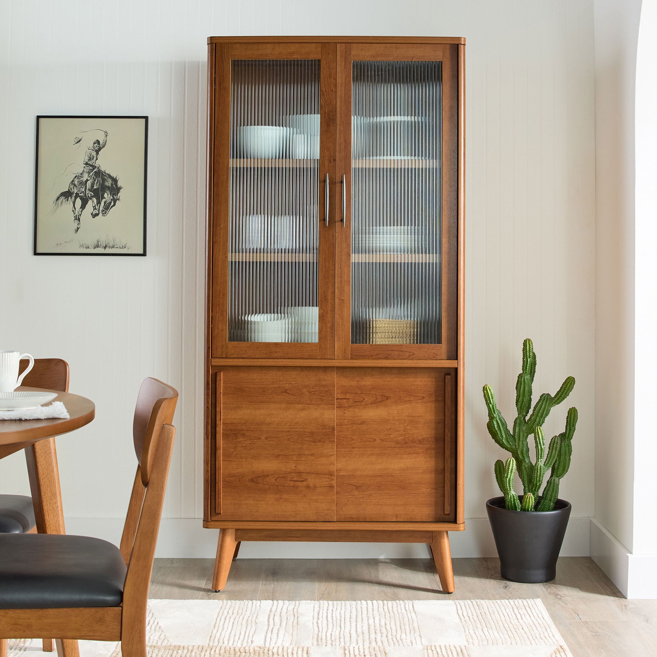  Greyson China Cabinet, Acorn Finish