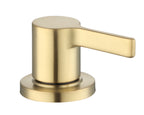  Clean Modern 8" Widespread Brushed Brass Bathroom Faucet with High-Arc Spout