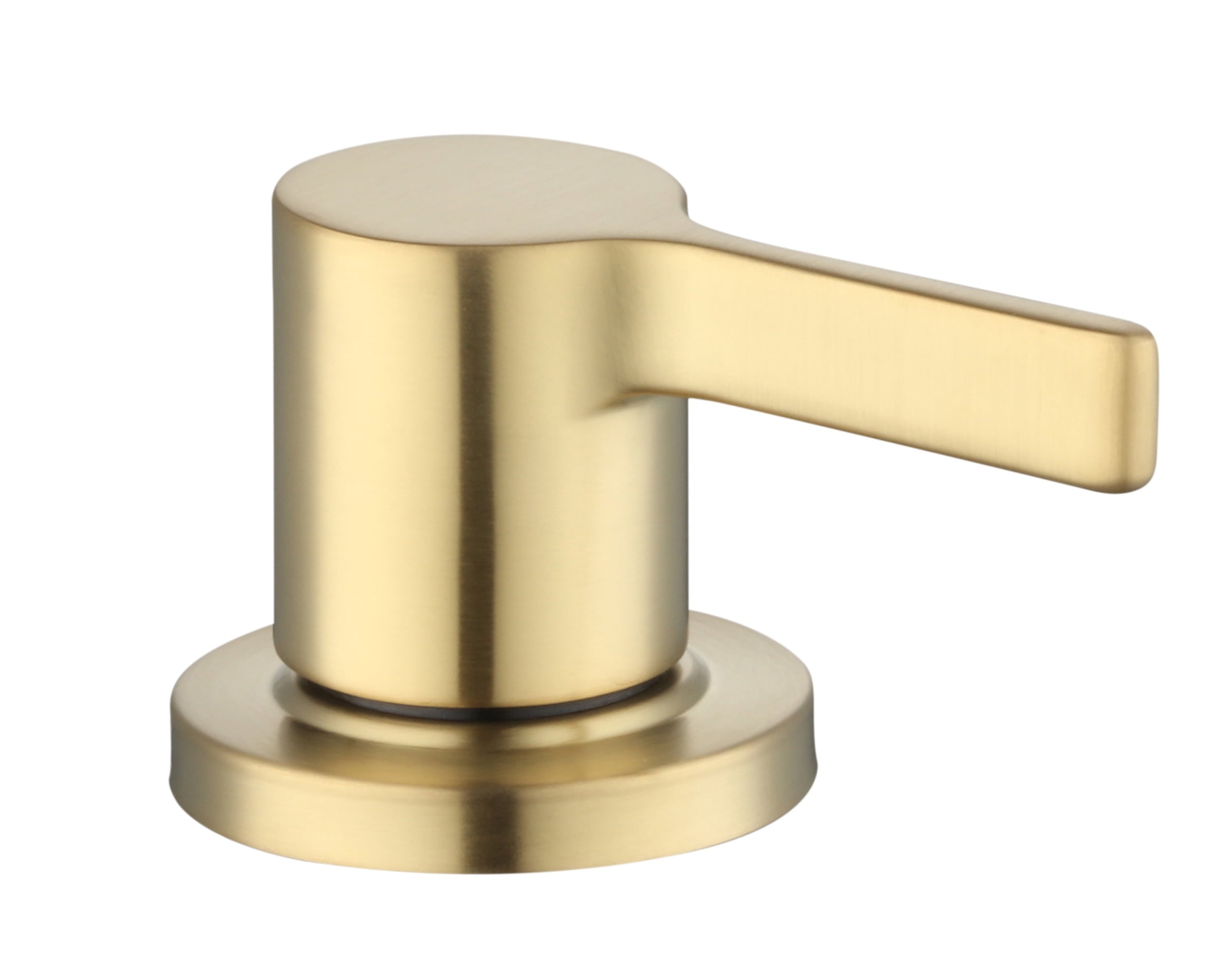 Clean Modern 8" Widespread Brushed Brass Bathroom Faucet with High-Arc Spout