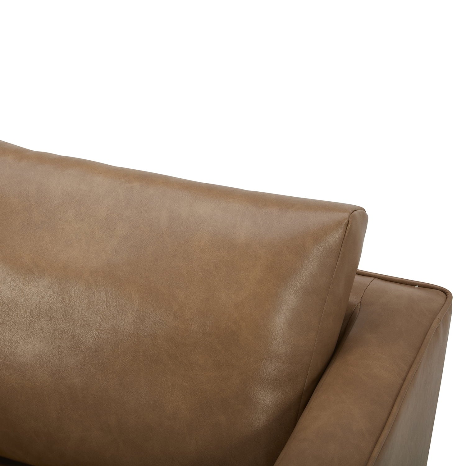  Steele Swivel Accent Chair, Camel Faux Leather