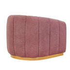 Lillian Accent Swivel Chair, Rose Boucle