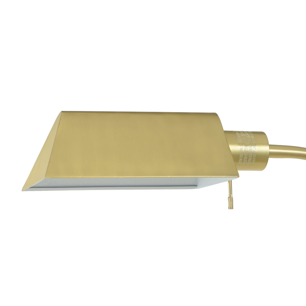  1-Light Modern Adjustable Brass Floor Lamp Gold