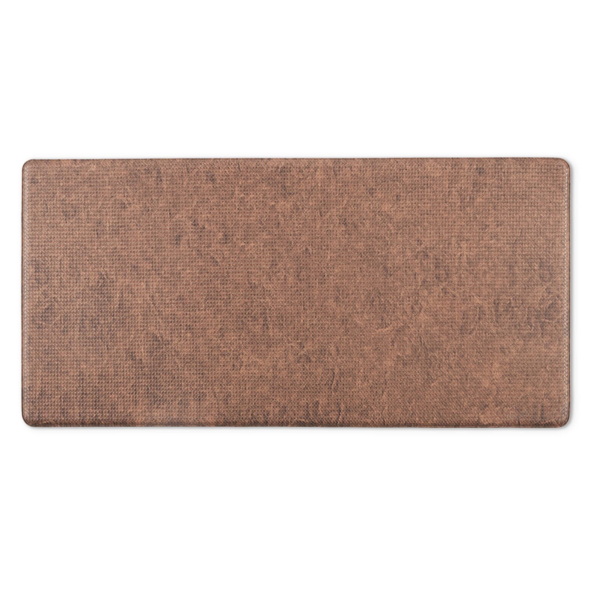 (2 pack)  Washed Paper Kitchen Mat, Tan, 20"W x 41"L, 1 Piece