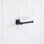  Steel Wall Mount 5PC Bath Hardware and Towel Holder Set Matte Black, Horizontal Orientation