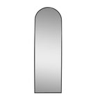  Black Arched Floor Mirror 17x58 for Bedroom or Living Room