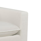  Weston Cloud Swivel Accent Chair, White