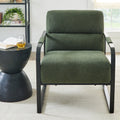 Open Box  Wyatt Accent Chair, Olive Green Boucl�