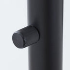  63.5 in 3 Light Contemporary Black Floor Lamp Clear Glass