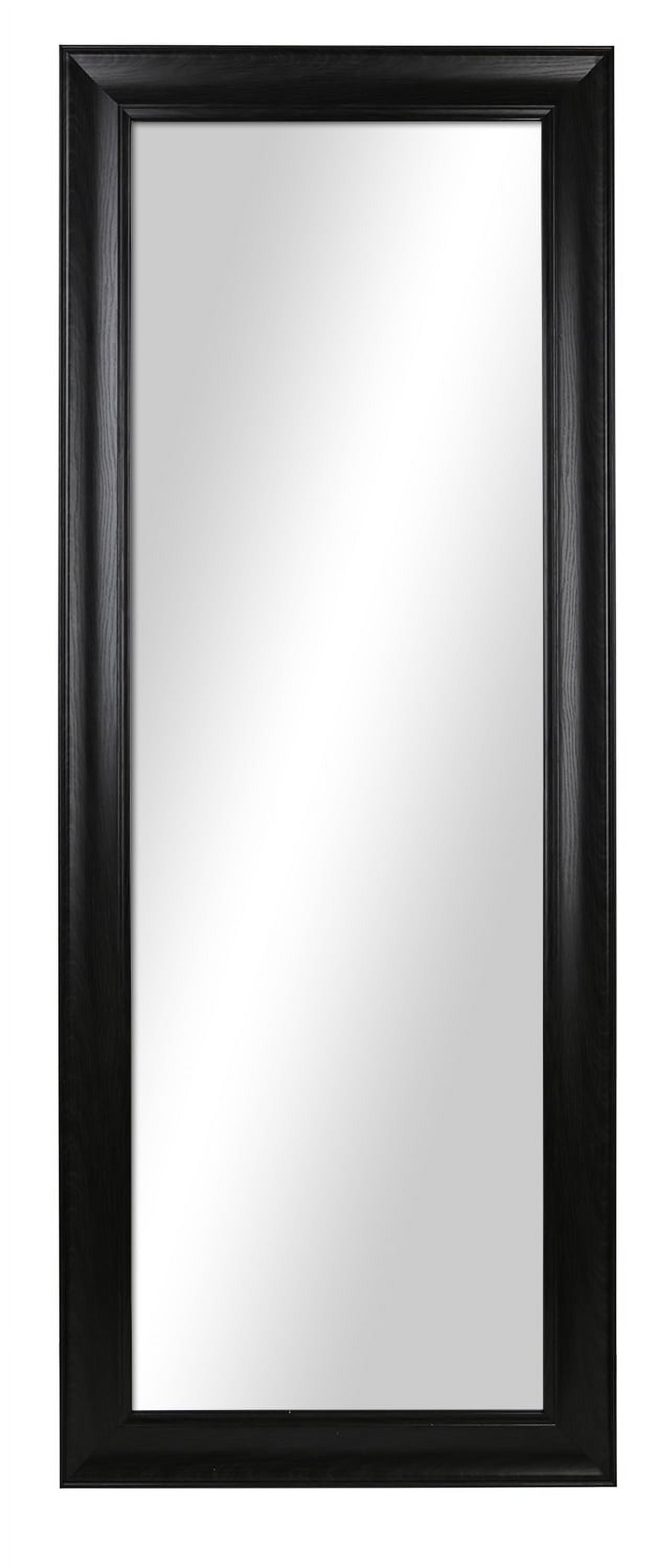  27x70 Black Rectangle Large Full-Length Floor Mirror for Bedroom or Entryway