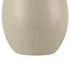  Cream Ceramic Table Lamp with Rattan Shade, 18 Inches