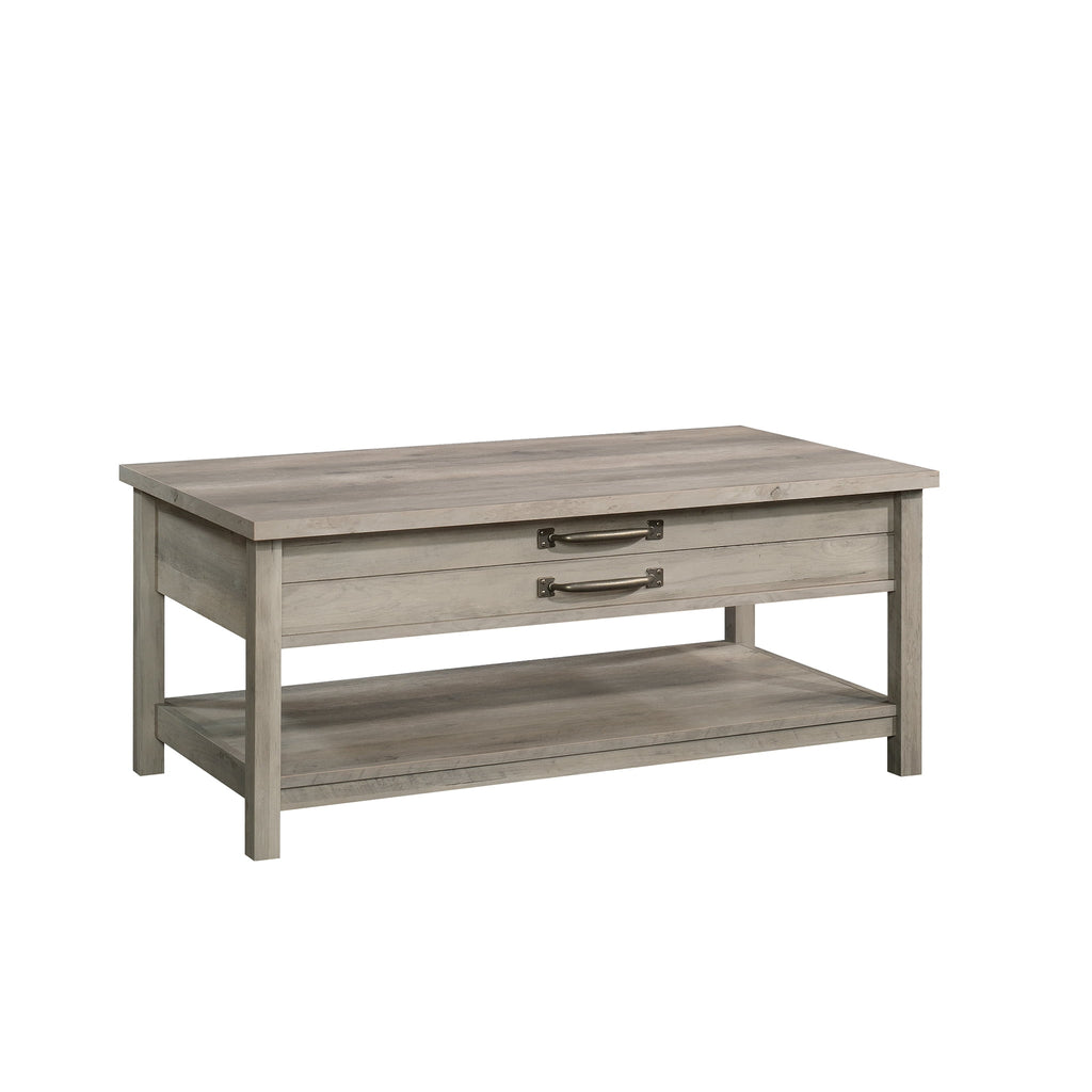  Modern Farmhouse Rectangle Lift-Top Coffee Table, Rustic Gray Finish