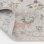  Persian Blooms Silver Indoor Area Rug, 5' x 7'