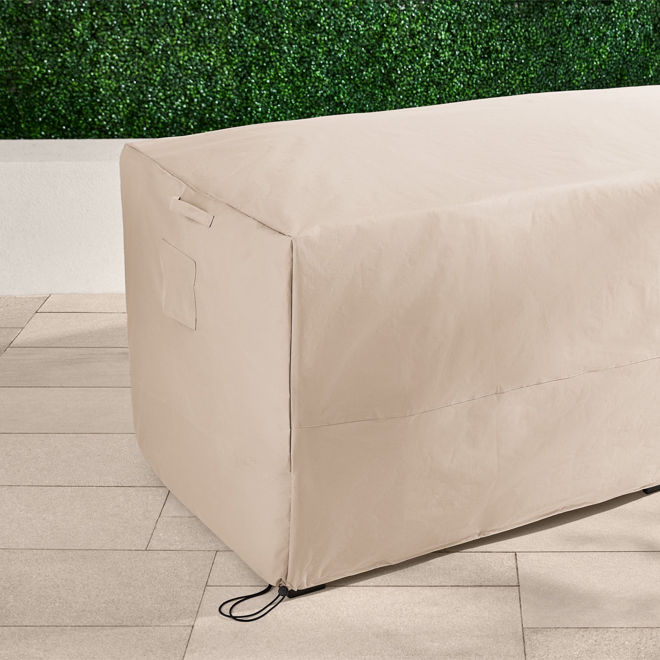  Bellamy Sofa, Dark Brown Wicker/Cream Cushions