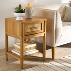  Springwood Caning Nightstand, Light Honey Finish