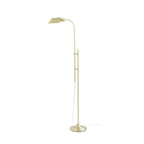  1-Light Modern Adjustable Brass Floor Lamp Gold