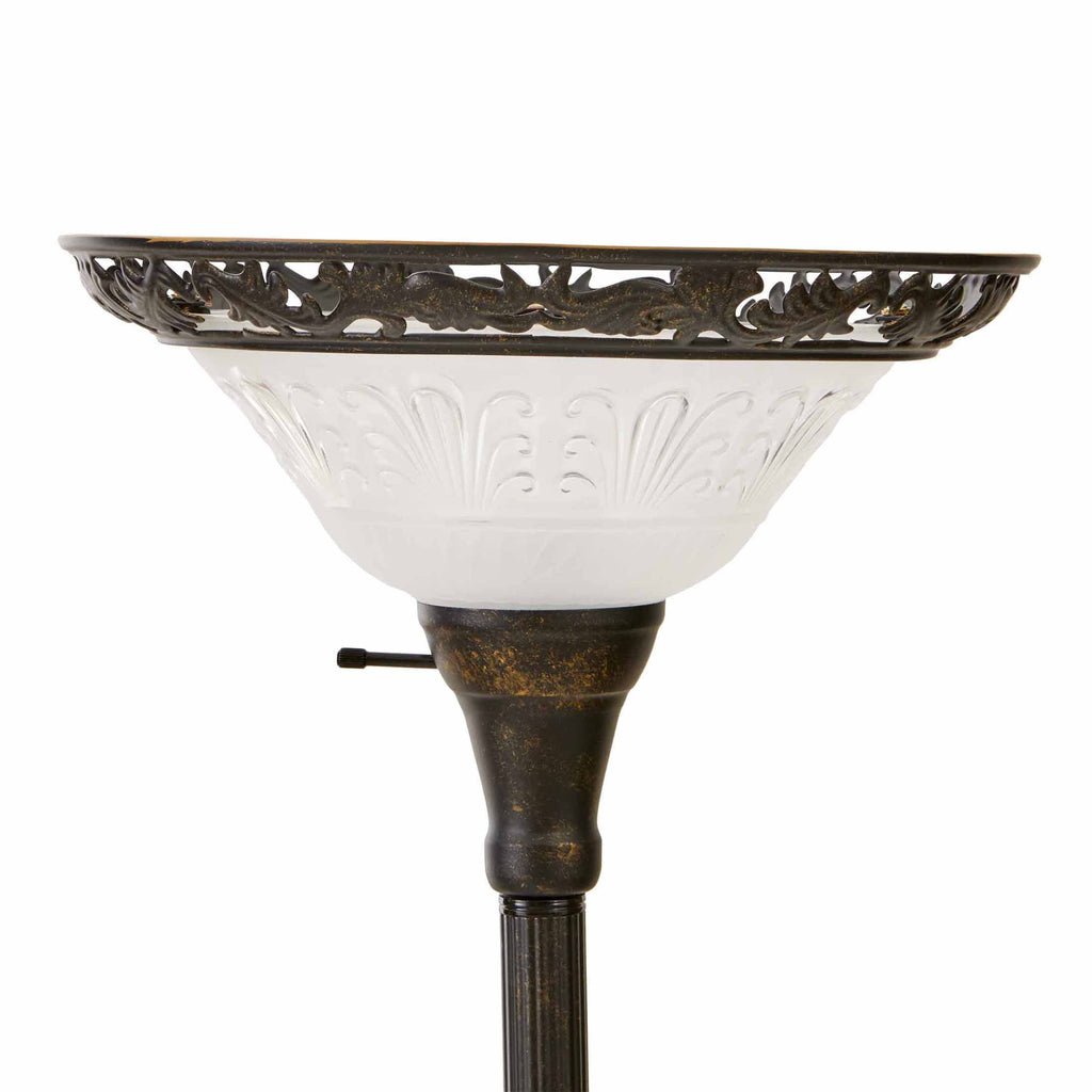  Traditional Bronze Victorian Floor Lamp 70"