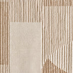  Neutral Modern Shapes Abstract Indoor Area Rug, 7'10"x10'