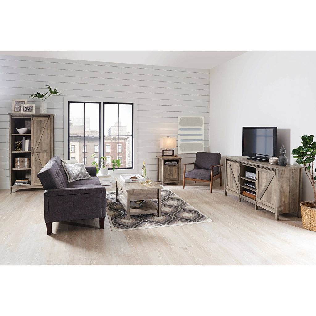  Modern Farmhouse Rectangle Lift-Top Coffee Table, Rustic Gray Finish
