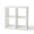  4 Cube Storage Organizer, White Texture