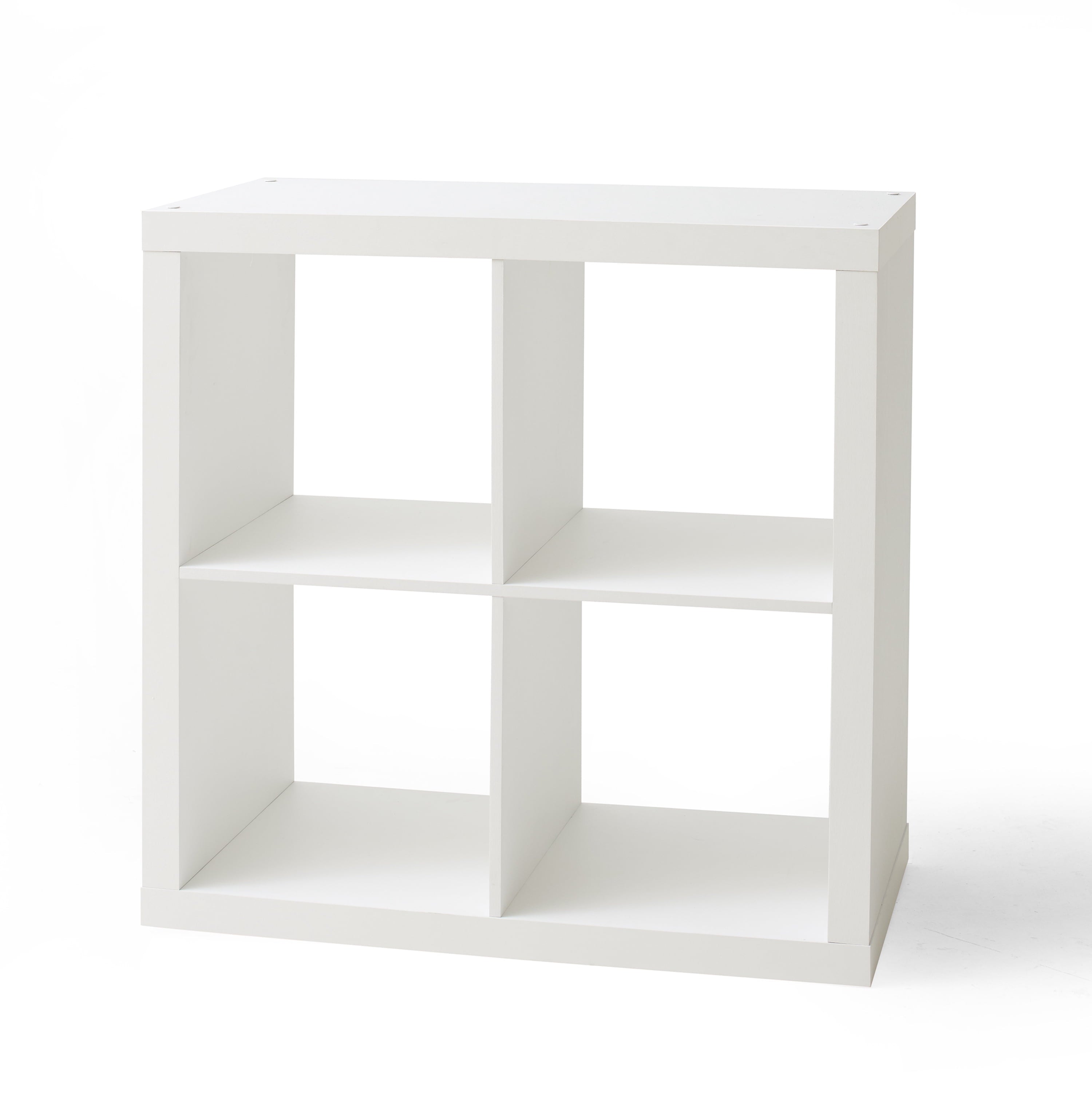  4 Cube Storage Organizer, White Texture
