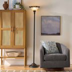  Traditional Bronze Victorian Floor Lamp 70"