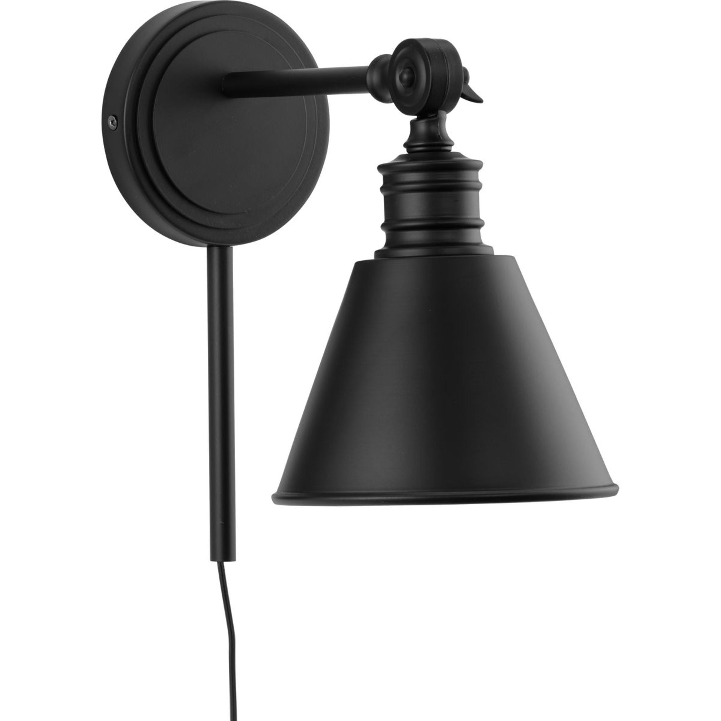  6" Craftsman Dimmable 1-Light Black Wall Sconce, Suitable for Living Rooms, Dining Rooms, Bedrooms
