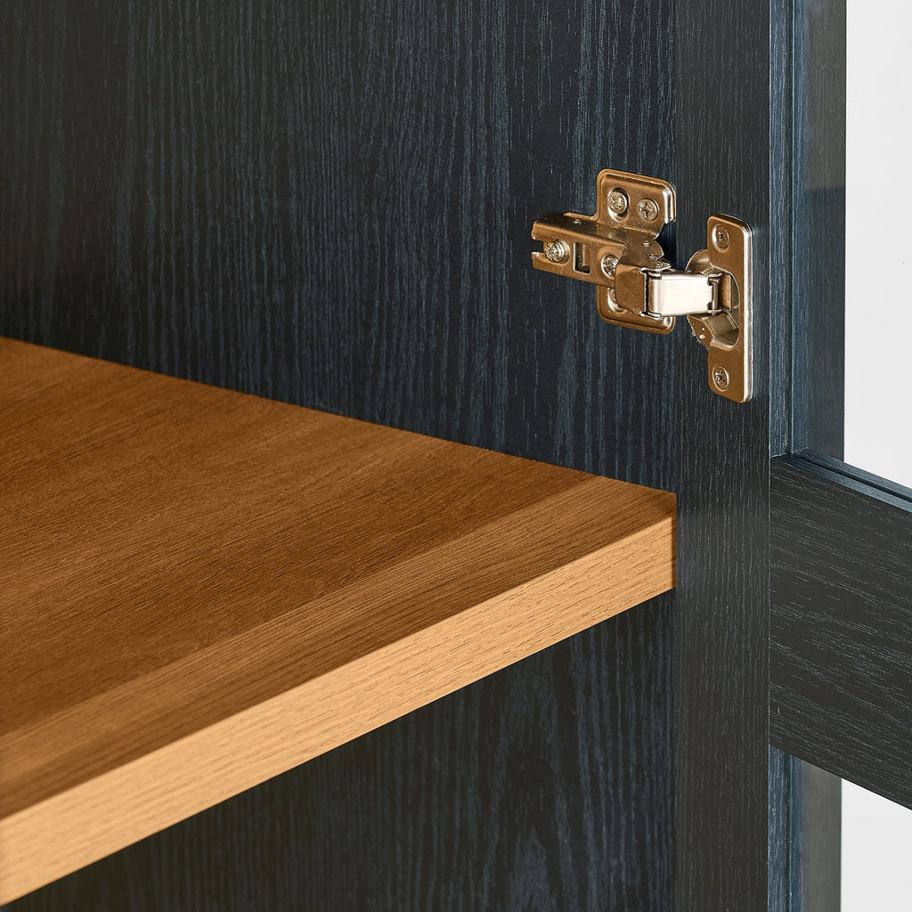  Ezra Accent Cabinet, Rich Black Finish