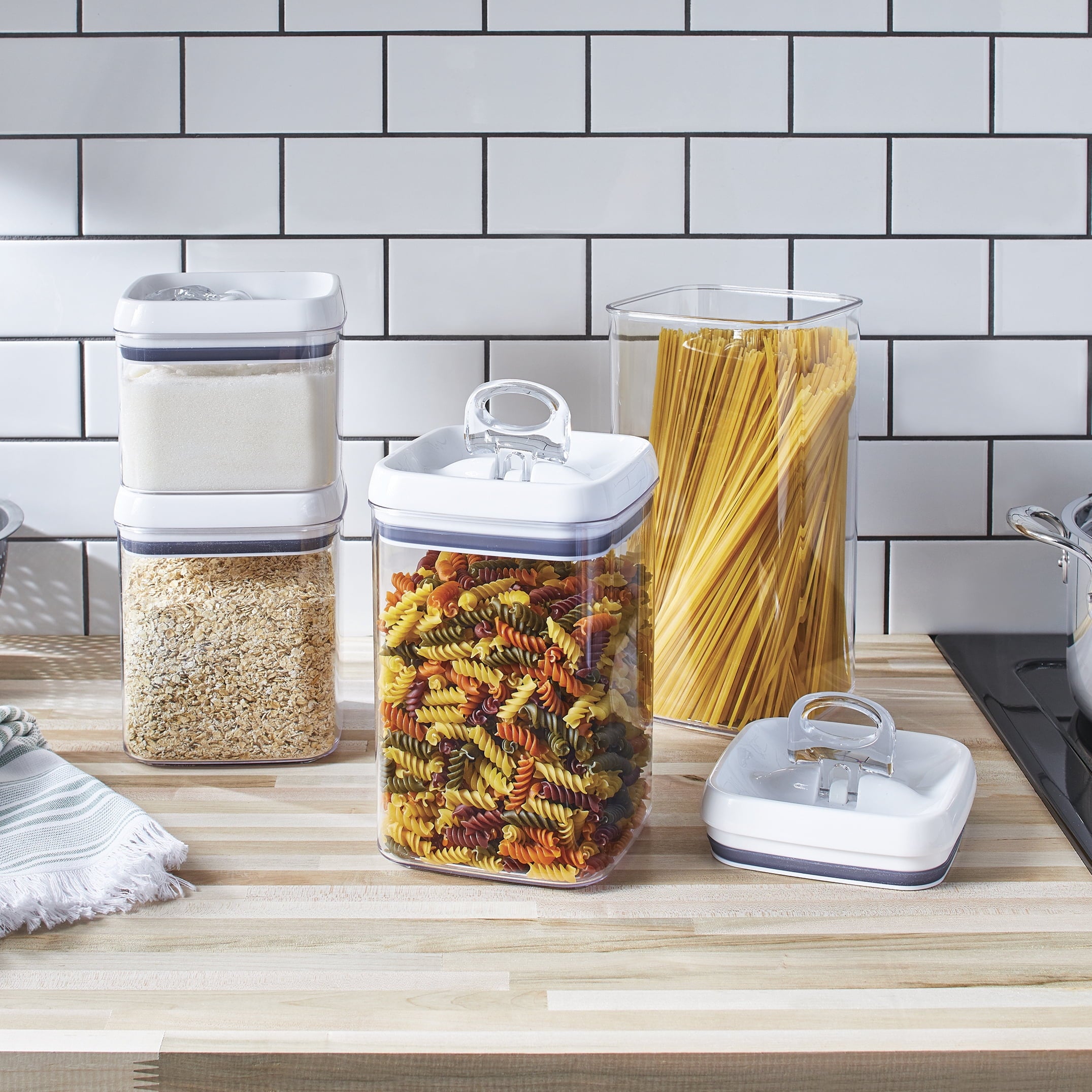  Flip-Tite 4-Pack Square Food Storage Container Set