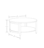  Springwood Caning Coffee Table, Light Honey Finish