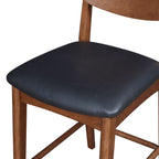  Greyson Counter Height Stools, Black Faux Leather Seat, Set of 2