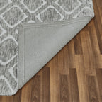  Tufted Diamond Indoor Area Rug, Grey, 5' x 7'