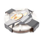  Acacia and Stoneware 5pc Lazy Susan Set, 15.35INW x 14.17IND x 2.8INH