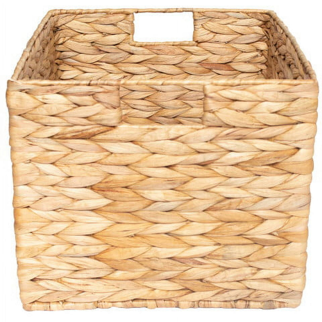  Natural Water Hyacinth Crate, Set of 2, Large