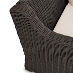  Bellamy Outdoor 2pk Lounge Chairs, Dark Brown