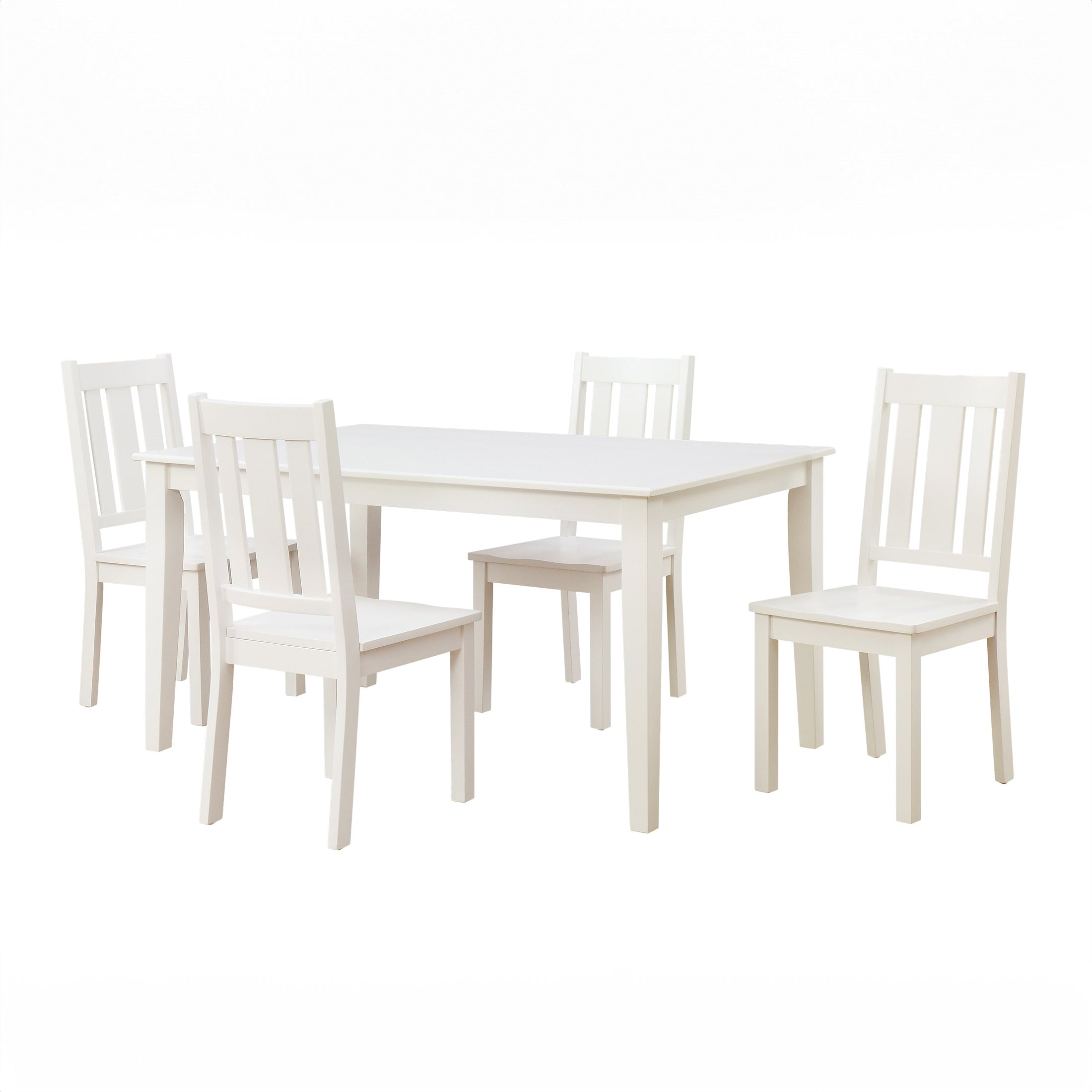 Bankston Wood Dining Chair, Set of 2, White, Indoor