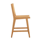  Vista Woven Counter-Height Stools 2 Pack, Light Honey Finish