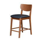  Greyson Counter Height Stools, Black Faux Leather Seat, Set of 2