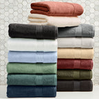  Signature Soft Solid 6 Piece Towel Set,Soft Silver