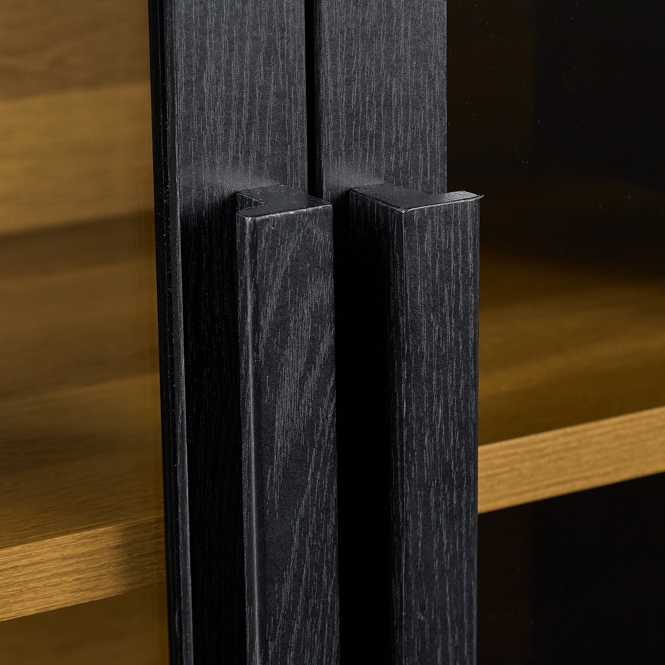  Ezra Accent Cabinet, Rich Black Finish