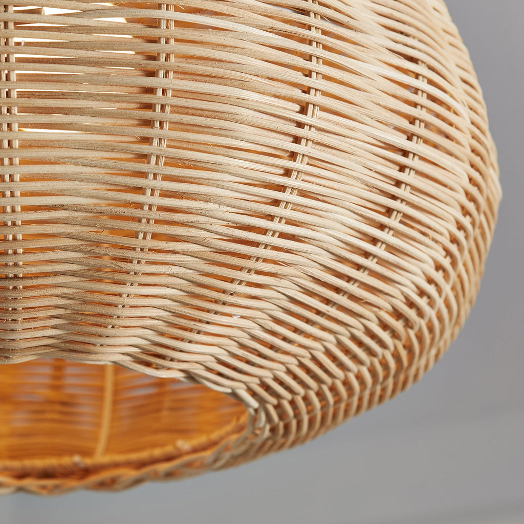  Nature Woven Ceiling Light, A19 60W Soft White, Medium Base, Dimmable, 1 pack