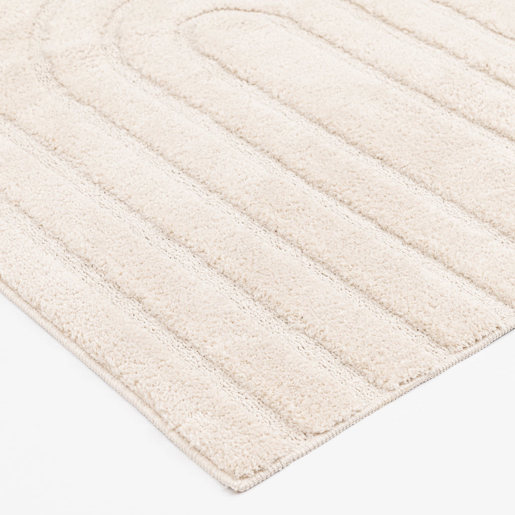 Arches Hi Low Indoor Area Rug, Ivory, 5'x6'7"