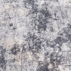  5' x7' Grey Beige Abstract Machine Washable Faux Fur Indoor Area Rug