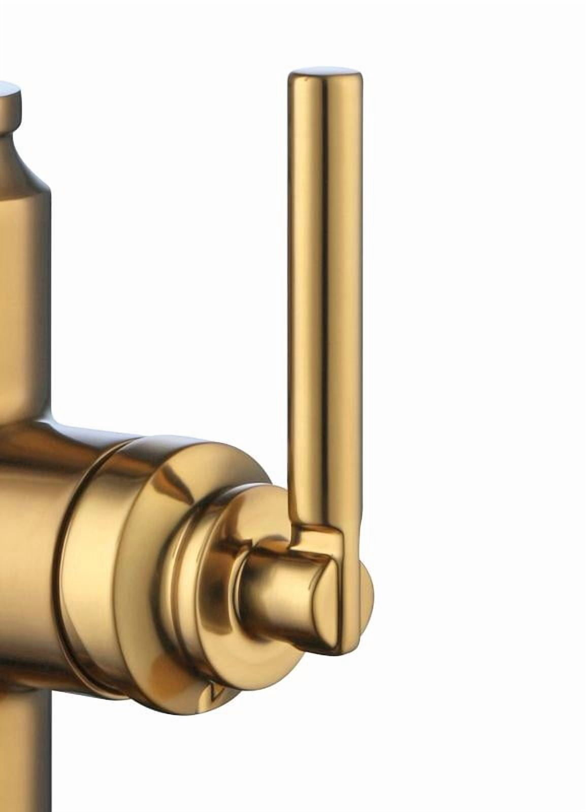  Modern Heirloom Pull Down Kitchen Faucet, Heritage Gold