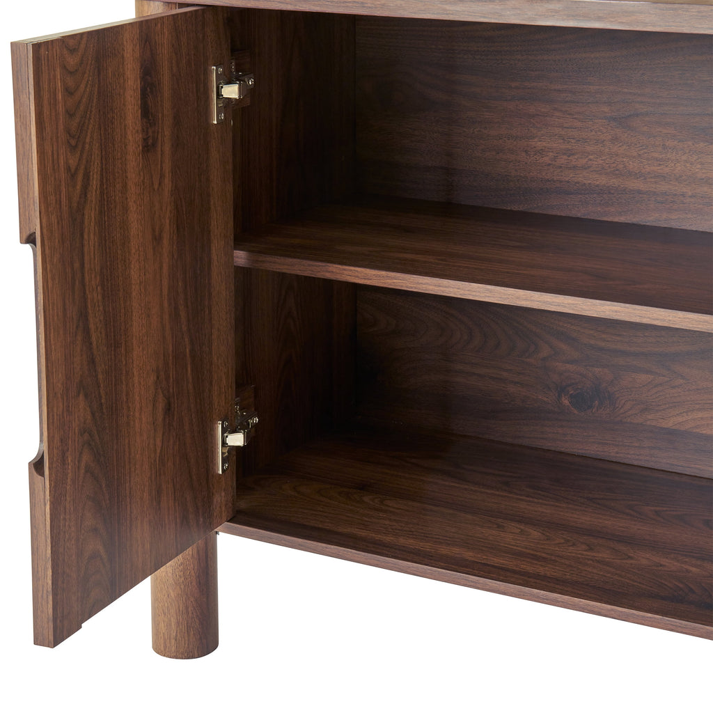  Adlin Bookcase, Walnut Finish